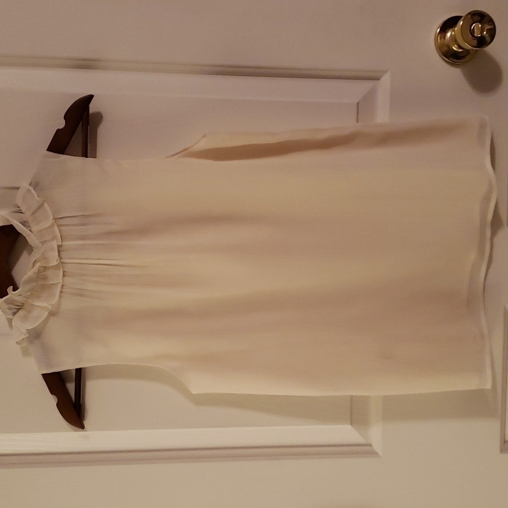 J. Crew Ruffle Collar Cream Cami - Picture 13 of 16